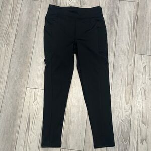 Gold Nation Performance Women’s Black Athletic Leggings Size Large (M) Preowned